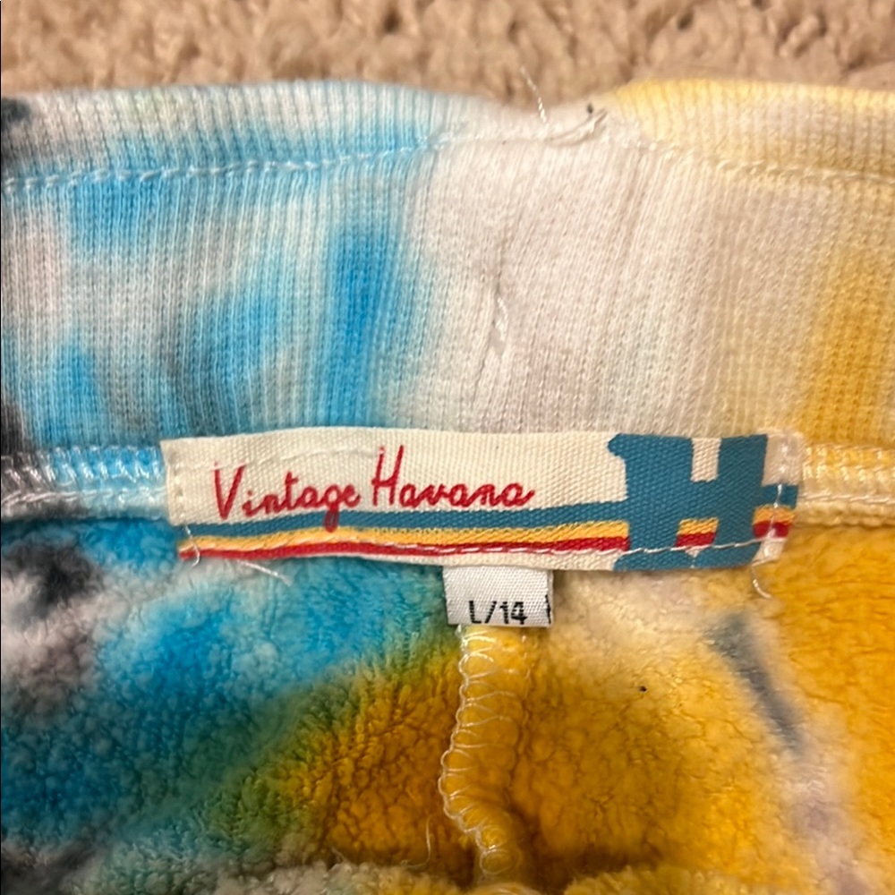 Vintage Havana Pink and Yellow Athletic Shorts - Picture 3 of 3